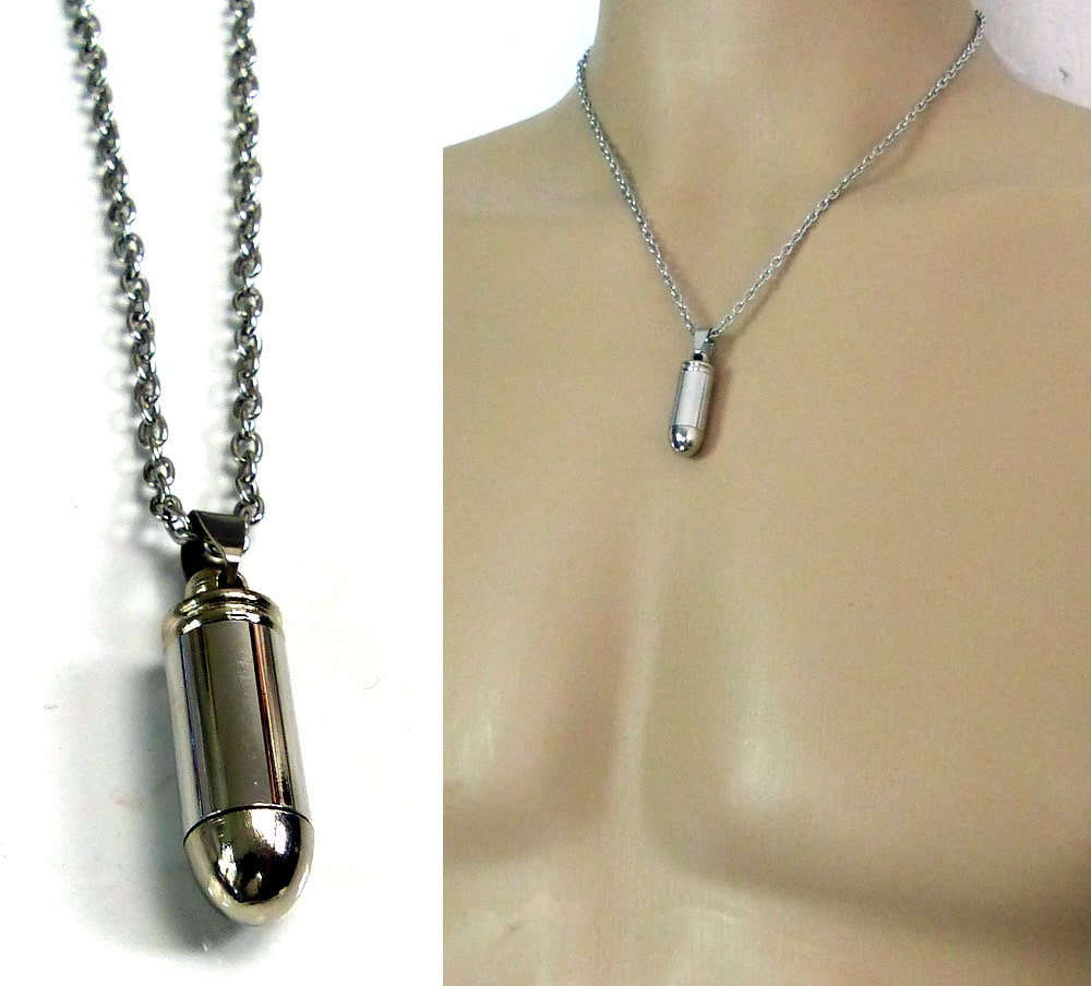 Collier porte-pilule balle de revolver – Image 5