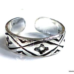 Bague d’orteil Argent 925 massif ciselée