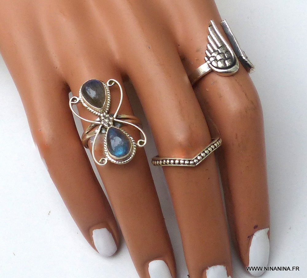 Bague Labradorite Argent 925 massif – Image 5