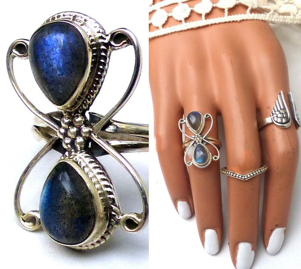 Bague Labradorite Argent 925 massif – Image 6