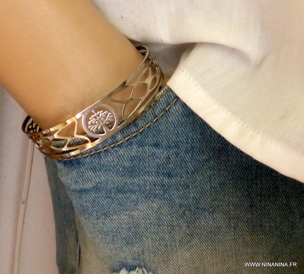 Bracelet acier homme ou femme Arbre de vie – Image 6