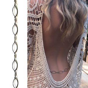 Collier taille femme acier inoxydable argent losanges