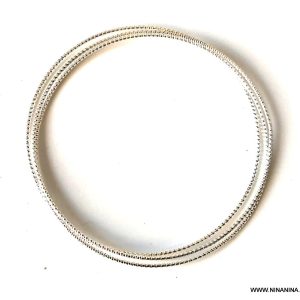 Bracelet 3 anneaux argent – Jonc femme fermé