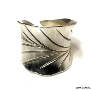 Bague argent large femme réglable boheme chic