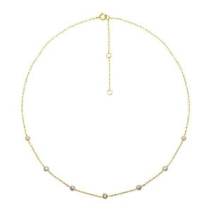 Collier perle blanche argent 925 plaqué or femme