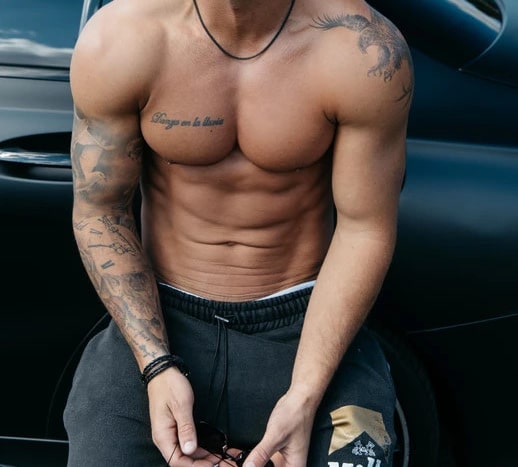 Chaine homme acier inoxydable noir maille venitienne – Image 5