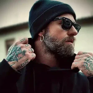 Boucle d&rsquo;oreille homme creole fine Acier Inoxydable 20mm