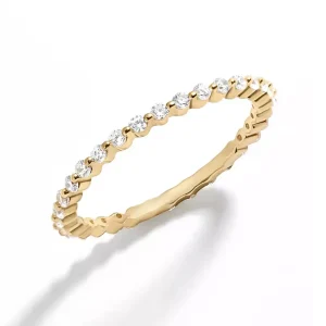 Bague De Fiancaille Zirconium En Or Plaqué Femme