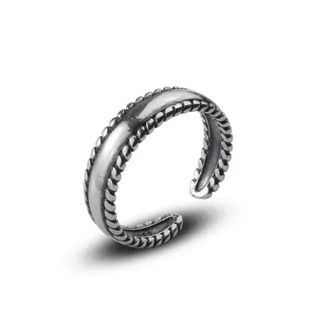 Bague 1ere Phalange Réglable En Argent 925 plaqué – Image 3