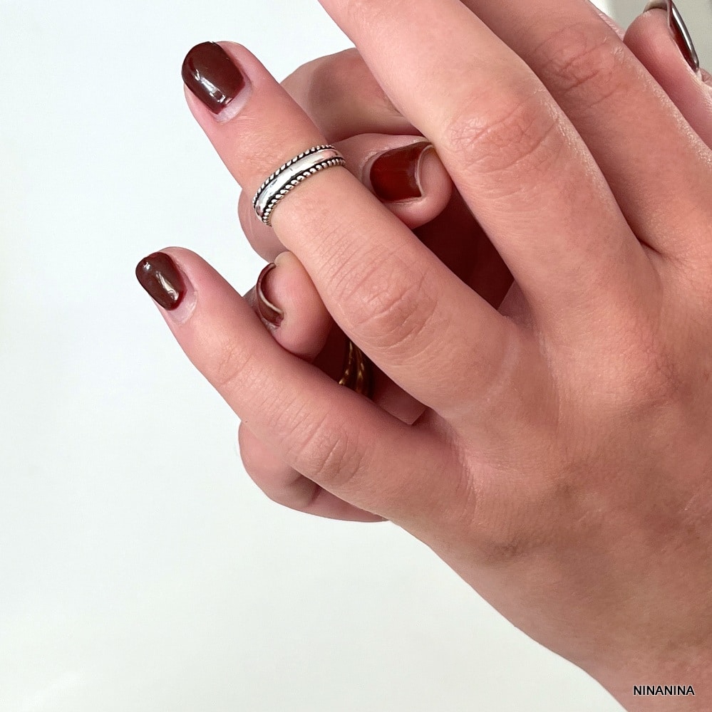 Bague 1ere Phalange Réglable En Argent 925 plaqué – Image 4