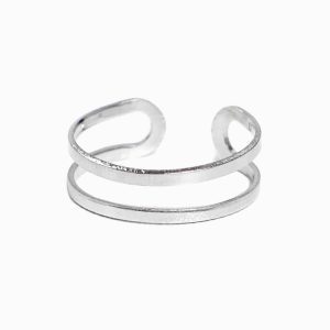Bague d’Orteils Argent 925 double rang réglable femme