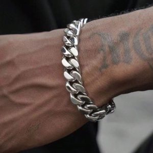Bracelet Pas Cher Homme A Grosse Maille Gourmette
