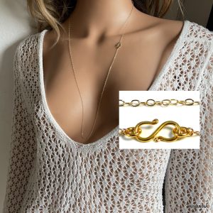Collier Infini Or Laminé Gold Filled 14k Sautoir Femme