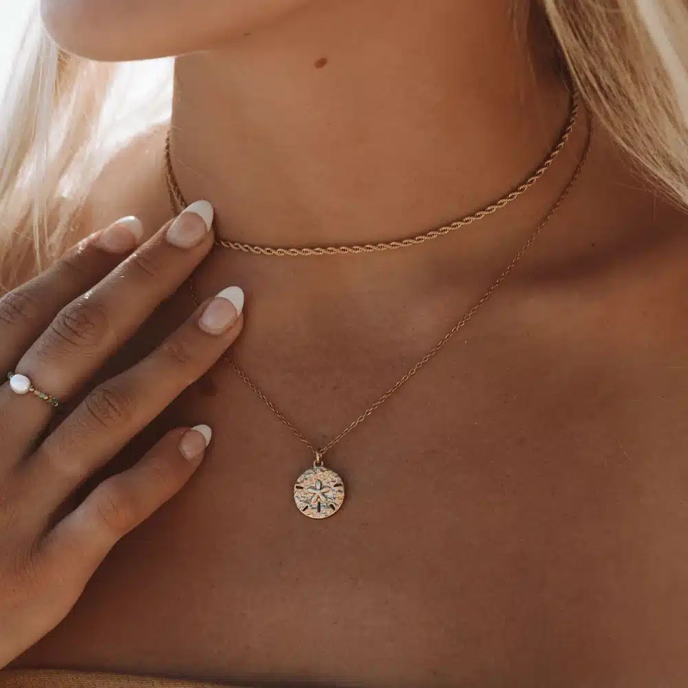 Chaine Acier Inoxydable Doré Femme Maille Corde Made In France – Image 4